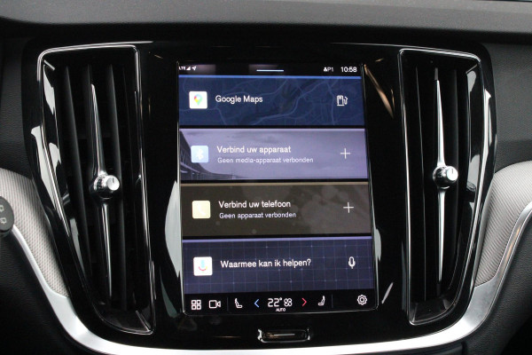 Volvo V60 2.0 B4 211PK PLUS DARK |19" 5-MULTI SPAAKS BLACK DIAMOND CUT LICHTMETALEN VELGEN  | PILOT ASSIST | REMOTE START | APPLE CARPLAY / ANDROID AUTO | NAVIGATIE BY GOOGLE | DRAADLOZE TELEFOONLADER | PARK ASSIST - ACHTERUITRIJCAMERA EN PAKEERSENSOREN VOOR + ACHTER |  ADAPTIEVE CRUISECONTROL | R-DESIGN BEKLEDING MET NAPPA LEDER I.C.M. OPEN GRID TEXTIEL | POWERSEATS - BEIDE VOORSTOELEN ELEKTRISCH VERSTELBAAR MET GEHEUGENFUNCTIE | STOELVERWARMING | SFEERVERLICHTING | LIGHTING PACK - FULL LED KOPLAMPEN MET ACTIEF GROOTLICHT EN KOPLAMPSPROEIERS | LED MISTLAMPEN | INTELLSAFE SURROU