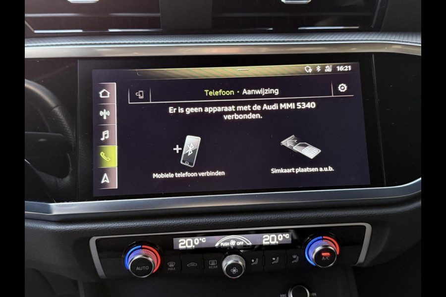 Audi Q3 35 TFSI S edition Automaat | Zwart optiek | Navigatiesysteem | Half-leer | Getint glas | Cruise & climate control | Lane assist