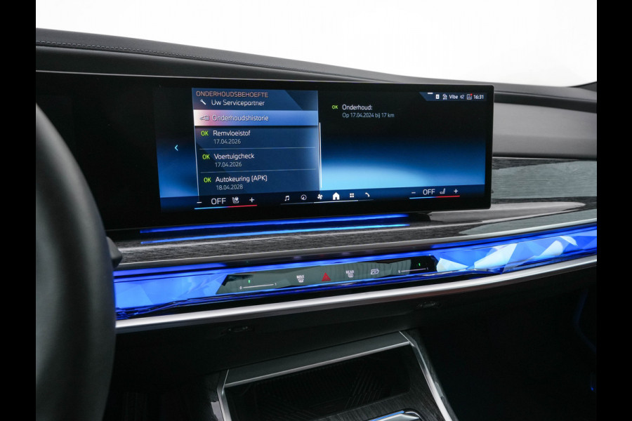 BMW i7 eDrive50 106 kWh M-Sportpack [ 3-Fase ] {SOH-97%} (INCL.BTW) *PANO | HEAD-UP | LUXURY-LEATHER | FULL-LED | BLIND-SPOT | BOWERS&WILKINS | MEMORY-PACK | TOP-VIEW | VENTILATED/HEATED-COMFORTSEATS | SOFT-CLOSE | WIDE-SREEN-DIGICOCKPIT | KEYLESS