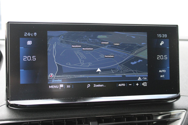 Peugeot 3008 1.2 Hybrid 136PK GT | 360° CAMERA | NAVIGATIE | ADAPTIVE CRUISE CONTROL | APPLE CARPLAY/ANDROID AUTO | CLIMATE CONTROL | 18" LICHTMETALEN VELGEN | DODEHOEK DETECTIE | KEYLESS ENTRY/START | FULL LED KOPLAMPEN | PARKEERSENSOREN VOOR EN ACHTER | DAB+ RADIO | LANE ASSIST |