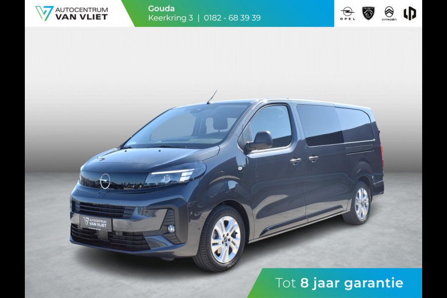 Opel Vivaro Electric 75 kWh Dubbele Cabine | 8 jaar garantie | 2x schuifdeur | Dynamic Comfort NAV Pakket | Comfort Pakket |  Exterieur pakket | Winterpakket | Betimmering | LM velgen | Rijklaarprijs