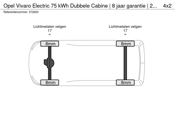 Opel Vivaro Electric 75 kWh Dubbele Cabine | 8 jaar garantie | 2x schuifdeur | Dynamic Comfort NAV Pakket | Comfort Pakket |  Exterieur pakket | Winterpakket | Betimmering | LM velgen | Rijklaarprijs
