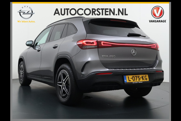 Mercedes-Benz EQA 250 AMG 67kWh Apple Carplay Android Auto Pano-/Schuif-Dak Leer/Alcantara Advanced LED-High-Performance Camera Navi+10" Connect D 191pk AUT. Night-pakket Connect-20 DAB Actieve park-assist+Rem-assistent Adaptive-Gr-licht Stoelverwarming Elek.Achterklep DAB High Perf.-LED  Keyless Business Solution 11kw-AC 1e Eigenaar Origineel Nederlandse Auto S.O.H. 91% 750kg Trekvermogen