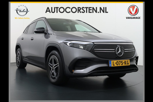 Mercedes-Benz EQA 250 AMG 67kWh Apple Carplay Android Auto Pano-/Schuif-Dak Leer/Alcantara Advanced LED-High-Performance Camera Navi+10" Connect D 191pk AUT. Night-pakket Connect-20 DAB Actieve park-assist+Rem-assistent Adaptive-Gr-licht Stoelverwarming Elek.Achterklep DAB High Perf.-LED  Keyless Business Solution 11kw-AC 1e Eigenaar Origineel Nederlandse Auto S.O.H. 91% 750kg Trekvermogen