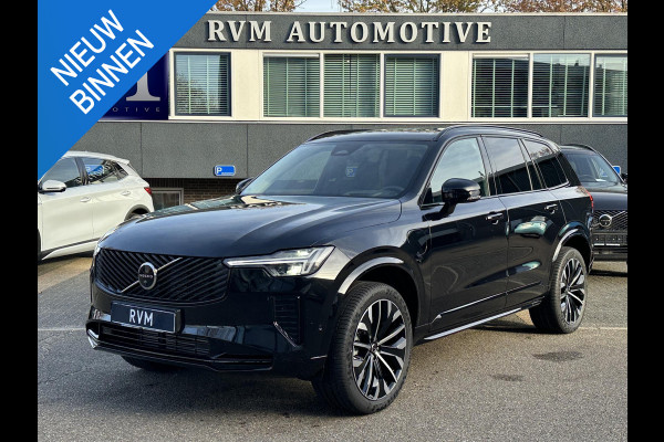 Volvo XC90 2.0 T8 Plug-in hybrid AWD Plus Dark 1000KM| VOL OPTIES!|FABRIEKSGARANTIE T/M 09-2027|  PANO| MEM. STOELEN| STOEL/ STUURVERW.| 360 CAMERA| DODE HOEK | ACHTERBANK VERWARMD|