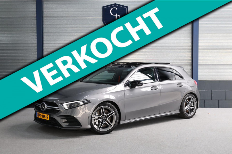 Mercedes-Benz A-Klasse AMG 35 4MATIC 306+PK MULTIBEAM/SFEER/VIRTUAL/PANO/LEER+S.VERWARMING/18"/360 CAM/ACC/ECC/12 MDN GARANTIE!