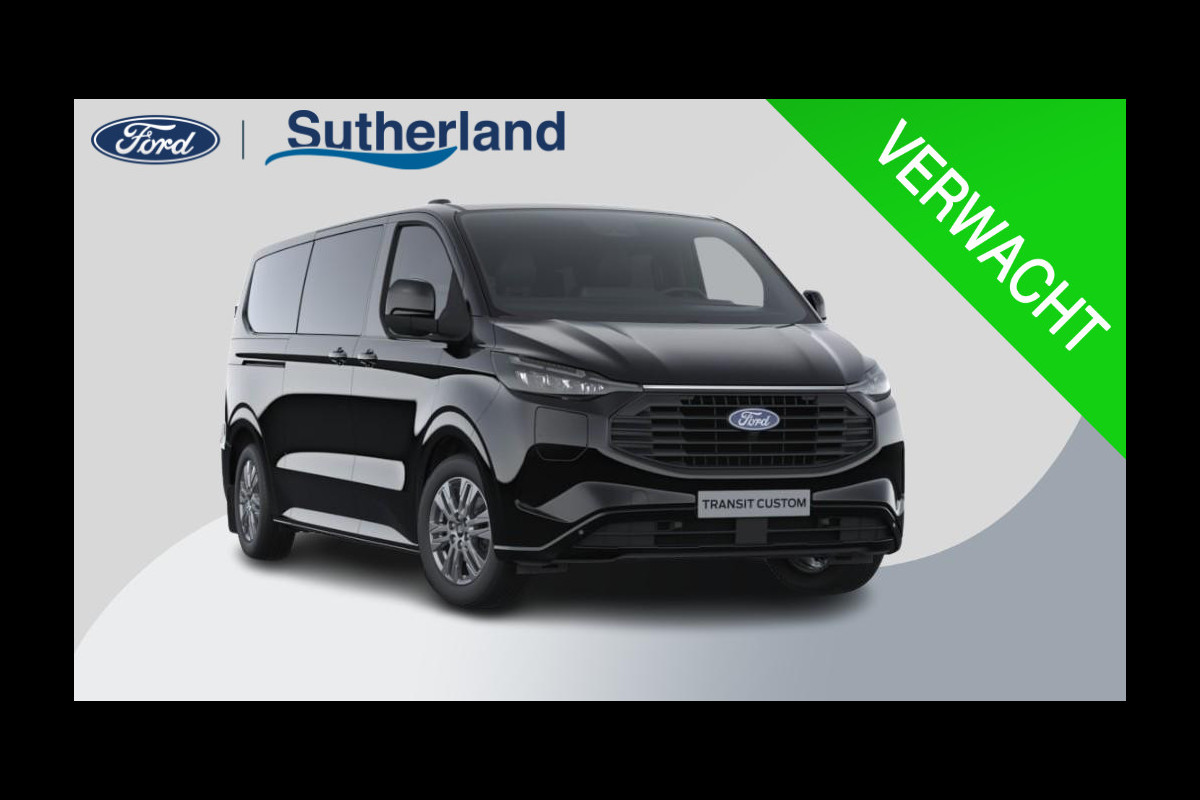 Ford Transit Custom 340 2.5 PHEV L2H1 Limited 233pk | Kombi | Incl. BTW/BPM | Dubbele zijschuifdeur | Privacy Glass | Inklapbare trekhaak | 17 inch lichtmetalen velgen | Driver Assistance Pack Premium | Verwarmbaar stuurwiel