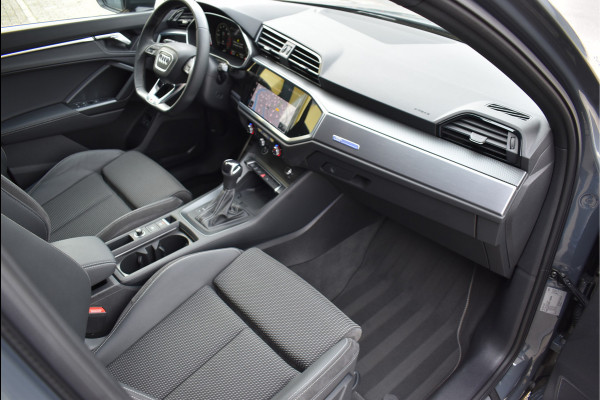 Audi Q3 Sportback 45 TFSI e S-Line 245 Pk Navi Leder Sfeer Keyless Trekhaak Matrix Nano Grijs Metallic