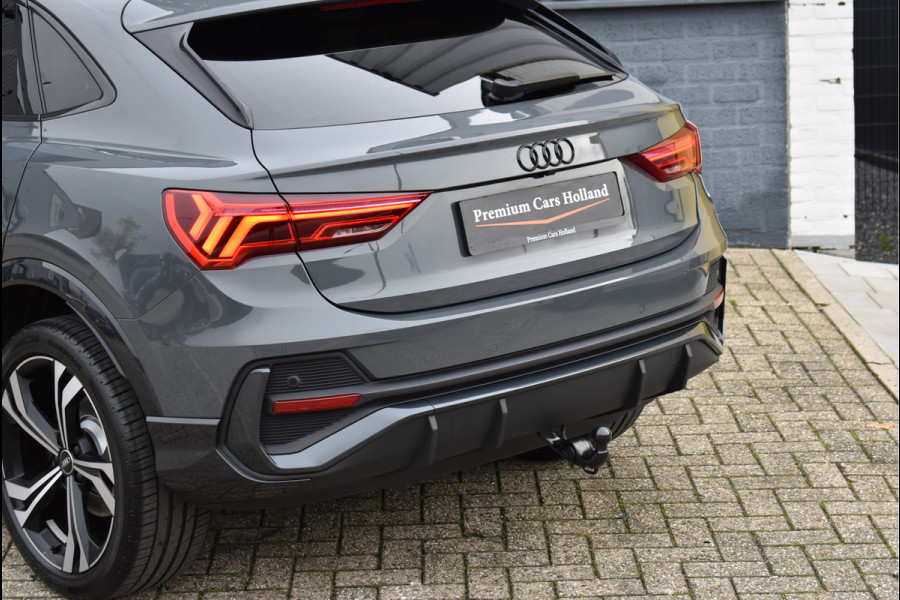 Audi Q3 Sportback 45 TFSI e S-Line 245 Pk Navi Leder Sfeer Keyless Trekhaak Matrix Nano Grijs Metallic