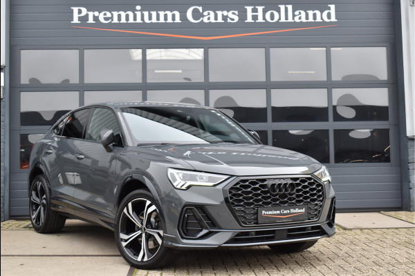 Audi Q3 Sportback 45 TFSI e S-Line 245 Pk Navi Leder Sfeer Keyless Trekhaak Matrix Nano Grijs Metallic