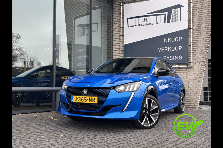 Peugeot e-208 EV GT 350 50 kWh*3FASE*PANO*CRUISE*ECC*CARPLAY*CAM