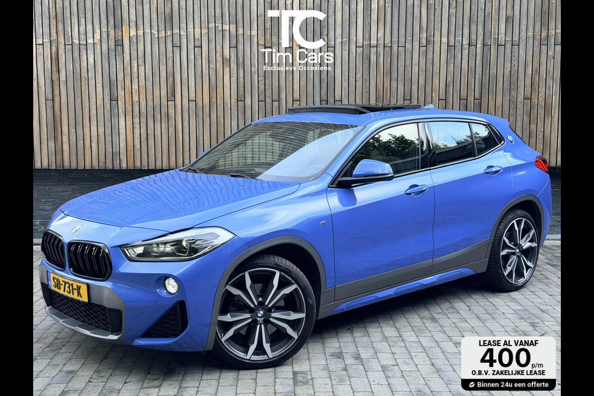 BMW X2 sDrive20i M-sport Automaat | Panoramadak | DAB | LED verlichting | 20 inch | Schakelflippers | Lederen bekleding | Stoelverwarmi
