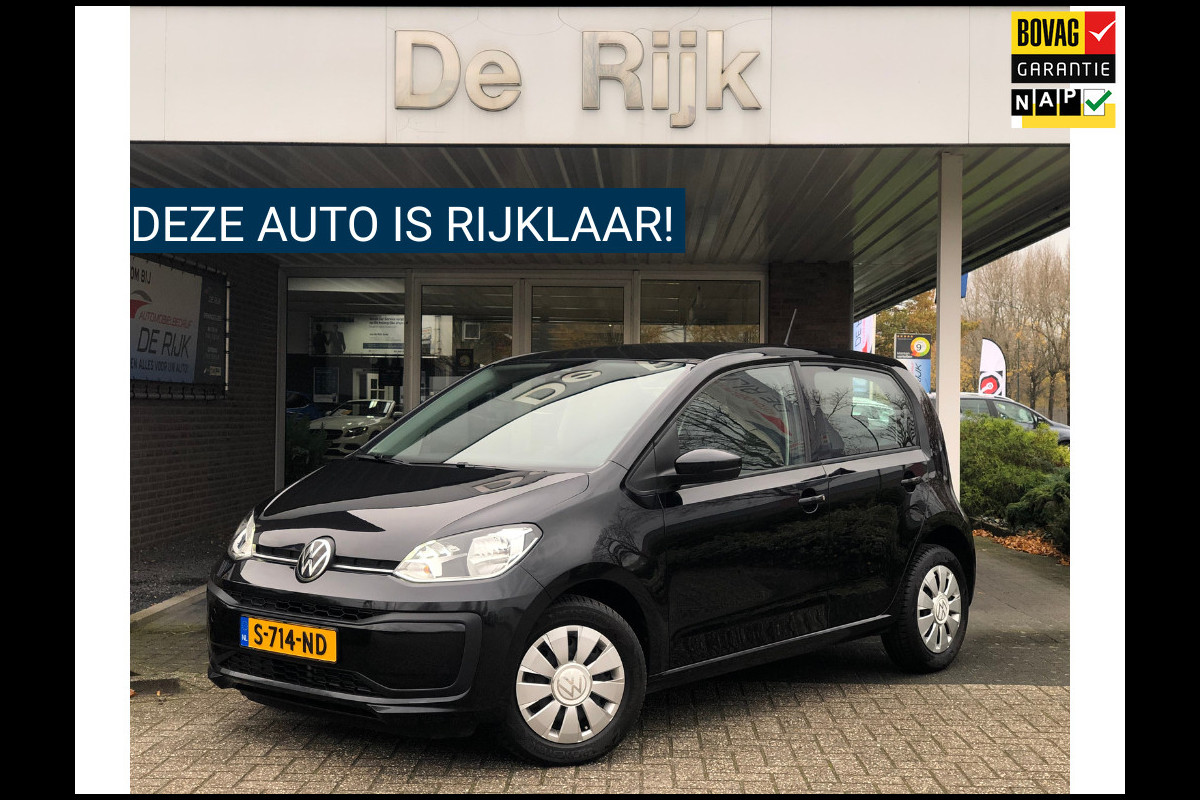 Volkswagen up! 1.0 RIJKLAAR! | Airco, Bluetooth, DAB Radio, El. Ramen | NAP |
