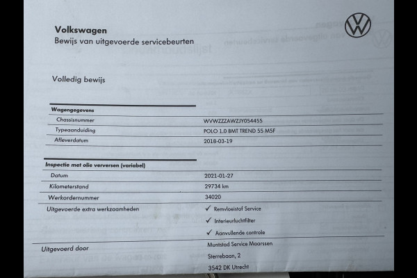 Volkswagen Polo 1.0 MPI Comfortline * Airco * Bluetooth * Lichtsensor *