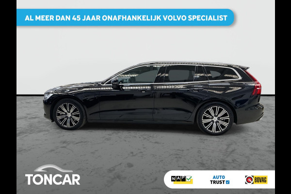 Volvo V60 2.0 T6 Recharge AWD Business Pro Cacao Leder 341pk ! | Skyroof | Trekhaak | Stoel- Stuur-, A-Bank verwarming | A-Camera