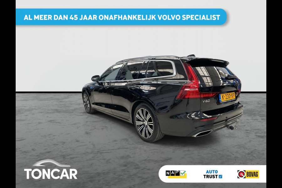 Volvo V60 2.0 T6 Recharge AWD Business Pro Cacao Leder 341pk ! | Skyroof | Trekhaak | Stoel- Stuur-, A-Bank verwarming | A-Camera