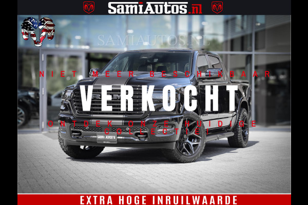 Dodge Ram 1500 Laramie Night | Face Lift | 420Pk 636 Nn | Extra Groot Scherm + Passagiers Scherm | Comfortabele Dubbele Cabine met Royale 5 Zitplaatsen | BPM vrij | Nu Leverbaar uit Voorraad | Voorraad Nr  2220 - 5039