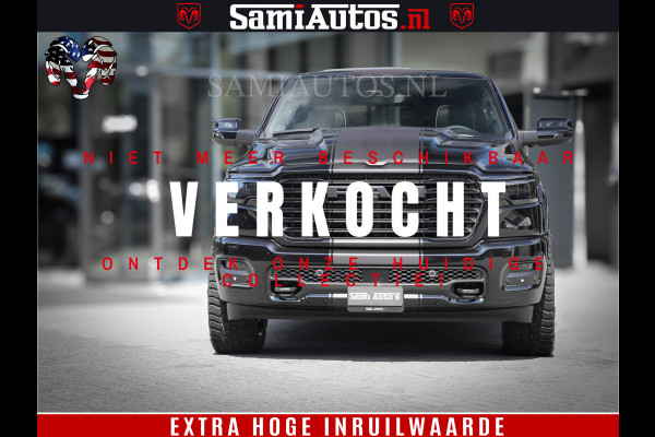 Dodge Ram 1500 Laramie Night | Face Lift | 420Pk 636 Nn | Extra Groot Scherm + Passagiers Scherm | Comfortabele Dubbele Cabine met Royale 5 Zitplaatsen | BPM vrij | Nu Leverbaar uit Voorraad | Voorraad Nr  2220 - 5039