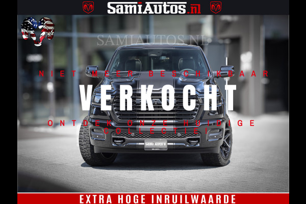 Dodge Ram 1500 Laramie Night | Face Lift | 420Pk 636 Nn | Extra Groot Scherm + Passagiers Scherm | Comfortabele Dubbele Cabine met Royale 5 Zitplaatsen | BPM vrij | Nu Leverbaar uit Voorraad | Voorraad Nr  2220 - 5039