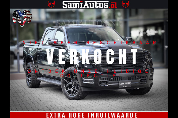 Dodge Ram 1500 Laramie Night | Face Lift | 420Pk 636 Nn | Extra Groot Scherm + Passagiers Scherm | Comfortabele Dubbele Cabine met Royale 5 Zitplaatsen | BPM vrij | Nu Leverbaar uit Voorraad | Voorraad Nr  2220 - 5039
