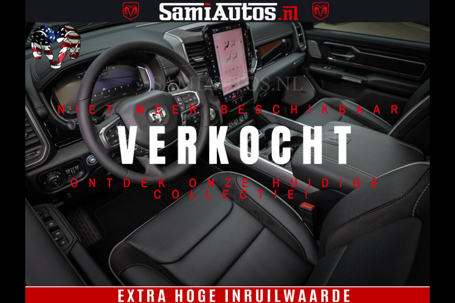 Dodge Ram 1500 Laramie Night | Face Lift | 420Pk 636 Nn | Extra Groot Scherm + Passagiers Scherm | Comfortabele Dubbele Cabine met Royale 5 Zitplaatsen | BPM vrij | Nu Leverbaar uit Voorraad | Voorraad Nr  2220 - 5039