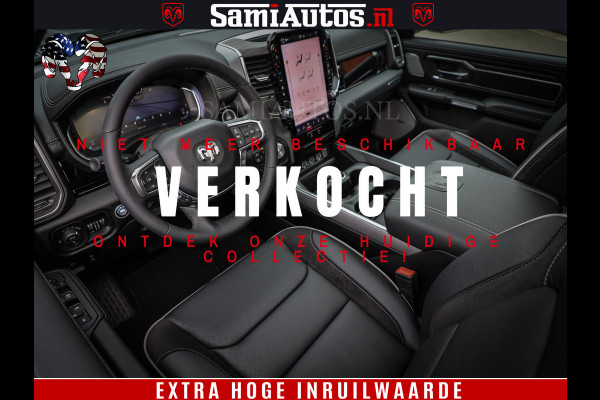 Dodge Ram 1500 Laramie Night | Face Lift | 420Pk 636 Nn | Extra Groot Scherm + Passagiers Scherm | Comfortabele Dubbele Cabine met Royale 5 Zitplaatsen | BPM vrij | Nu Leverbaar uit Voorraad | Voorraad Nr  2220 - 5039