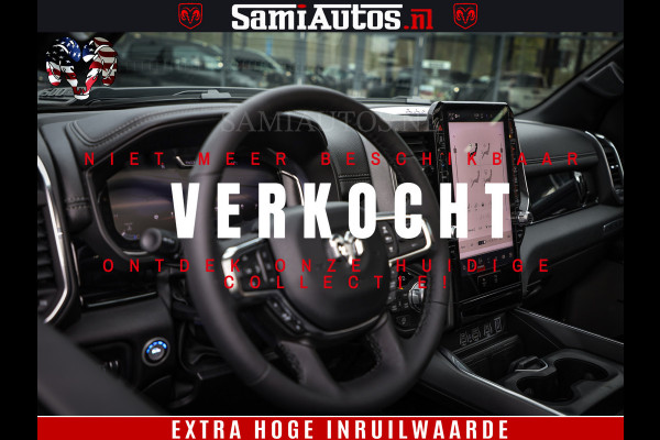 Dodge Ram 1500 Laramie Night | Face Lift | 420Pk 636 Nn | Extra Groot Scherm + Passagiers Scherm | Comfortabele Dubbele Cabine met Royale 5 Zitplaatsen | BPM vrij | Nu Leverbaar uit Voorraad | Voorraad Nr  2220 - 5039