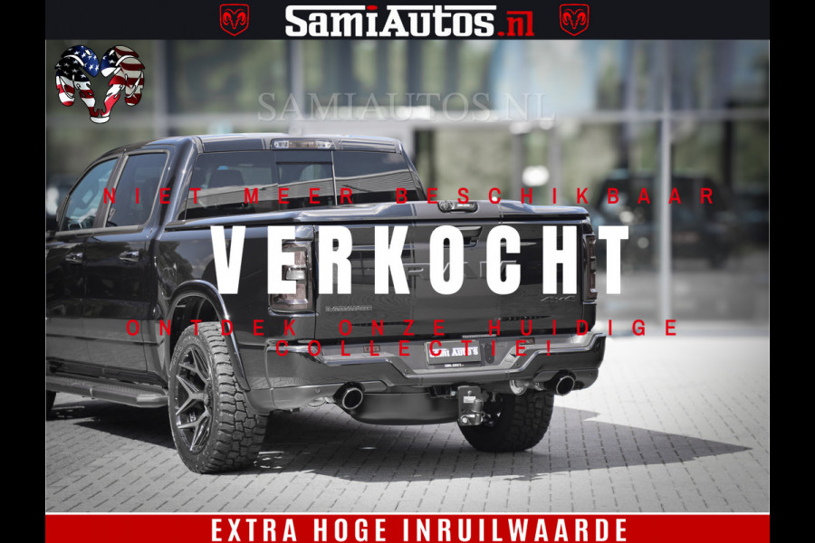 Dodge Ram 1500 Laramie Night | Face Lift | 420Pk 636 Nn | Extra Groot Scherm + Passagiers Scherm | Comfortabele Dubbele Cabine met Royale 5 Zitplaatsen | BPM vrij | Nu Leverbaar uit Voorraad | Voorraad Nr  2220 - 5039