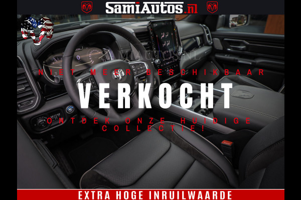 Dodge Ram 1500 Laramie Night | Face Lift | 420Pk 636 Nn | Extra Groot Scherm + Passagiers Scherm | Comfortabele Dubbele Cabine met Royale 5 Zitplaatsen | BPM vrij | Nu Leverbaar uit Voorraad | Voorraad Nr  2220 - 5039