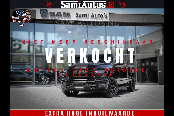 Dodge Ram 1500 Laramie Night | Face Lift | 420Pk 636 Nn | Extra Groot Scherm + Passagiers Scherm | Comfortabele Dubbele Cabine met Royale 5 Zitplaatsen | BPM vrij | Nu Leverbaar uit Voorraad | Voorraad Nr  2220 - 5039