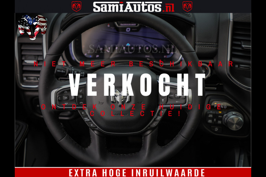 Dodge Ram 1500 Laramie Night | Face Lift | 420Pk 636 Nn | Extra Groot Scherm + Passagiers Scherm | Comfortabele Dubbele Cabine met Royale 5 Zitplaatsen | BPM vrij | Nu Leverbaar uit Voorraad | Voorraad Nr  2220 - 5039