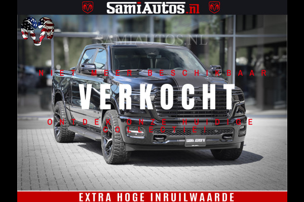 Dodge Ram 1500 Laramie Night | Face Lift | 420Pk 636 Nn | Extra Groot Scherm + Passagiers Scherm | Comfortabele Dubbele Cabine met Royale 5 Zitplaatsen | BPM vrij | Nu Leverbaar uit Voorraad | Voorraad Nr  2220 - 5039