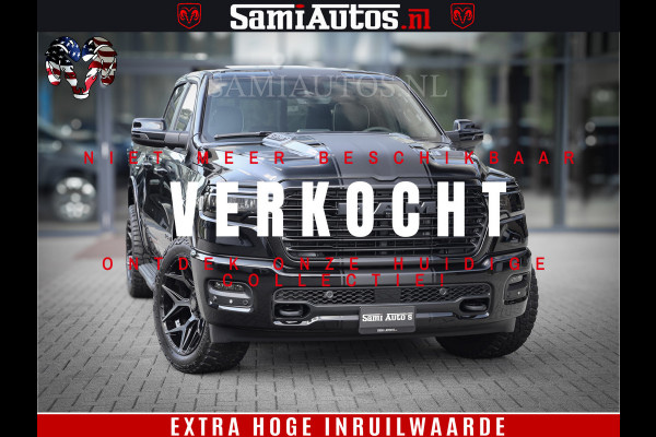 Dodge Ram 1500 Laramie Night | Face Lift | 420Pk 636 Nn | Extra Groot Scherm + Passagiers Scherm | Comfortabele Dubbele Cabine met Royale 5 Zitplaatsen | BPM vrij | Nu Leverbaar uit Voorraad | Voorraad Nr  2220 - 5039