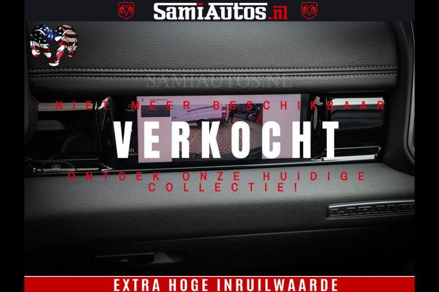 Dodge Ram 1500 Laramie Night | Face Lift | 420Pk 636 Nn | Extra Groot Scherm + Passagiers Scherm | Comfortabele Dubbele Cabine met Royale 5 Zitplaatsen | BPM vrij | Nu Leverbaar uit Voorraad | Voorraad Nr  2220 - 5039