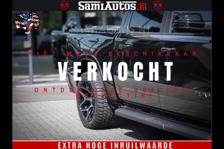 Dodge Ram 1500 Laramie Night | Face Lift | 420Pk 636 Nn | Extra Groot Scherm + Passagiers Scherm | Comfortabele Dubbele Cabine met Royale 5 Zitplaatsen | BPM vrij | Nu Leverbaar uit Voorraad | Voorraad Nr  2220 - 5039