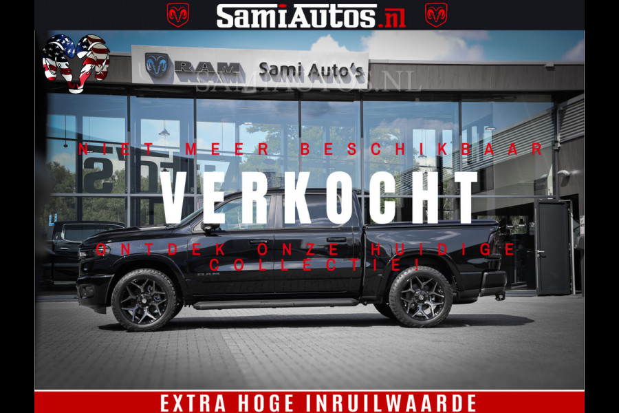 Dodge Ram 1500 Laramie Night | Face Lift | 420Pk 636 Nn | Extra Groot Scherm + Passagiers Scherm | Comfortabele Dubbele Cabine met Royale 5 Zitplaatsen | BPM vrij | Nu Leverbaar uit Voorraad | Voorraad Nr  2220 - 5039