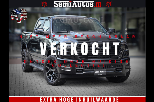 Dodge Ram 1500 Laramie Night | Face Lift | 420Pk 636 Nn | Extra Groot Scherm + Passagiers Scherm | Comfortabele Dubbele Cabine met Royale 5 Zitplaatsen | BPM vrij | Nu Leverbaar uit Voorraad | Voorraad Nr  2220 - 5039