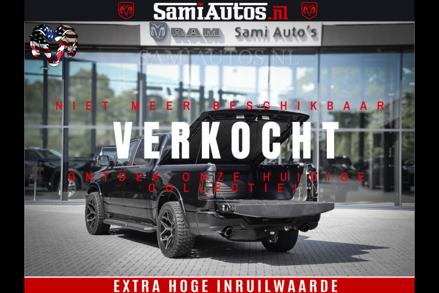 Dodge Ram 1500 Laramie Night | Face Lift | 420Pk 636 Nn | Extra Groot Scherm + Passagiers Scherm | Comfortabele Dubbele Cabine met Royale 5 Zitplaatsen | BPM vrij | Nu Leverbaar uit Voorraad | Voorraad Nr  2220 - 5039