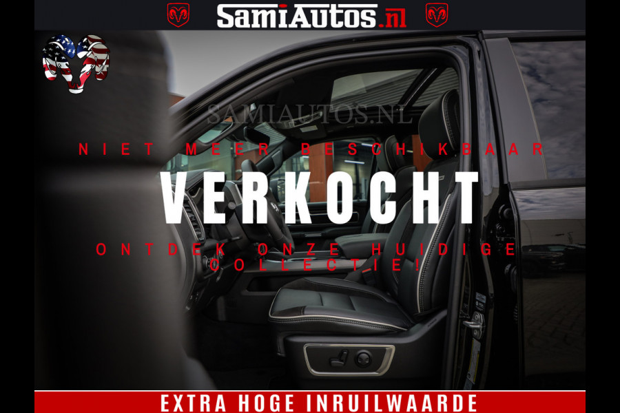 Dodge Ram 1500 Laramie Night | Face Lift | 420Pk 636 Nn | Extra Groot Scherm + Passagiers Scherm | Comfortabele Dubbele Cabine met Royale 5 Zitplaatsen | BPM vrij | Nu Leverbaar uit Voorraad | Voorraad Nr  2220 - 5039