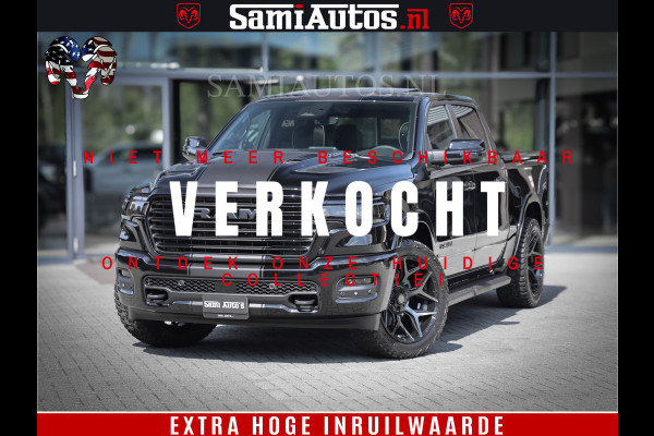 Dodge Ram 1500 Laramie Night | Face Lift | 420Pk 636 Nn | Extra Groot Scherm + Passagiers Scherm | Comfortabele Dubbele Cabine met Royale 5 Zitplaatsen | BPM vrij | Nu Leverbaar uit Voorraad | Voorraad Nr  2220 - 5039