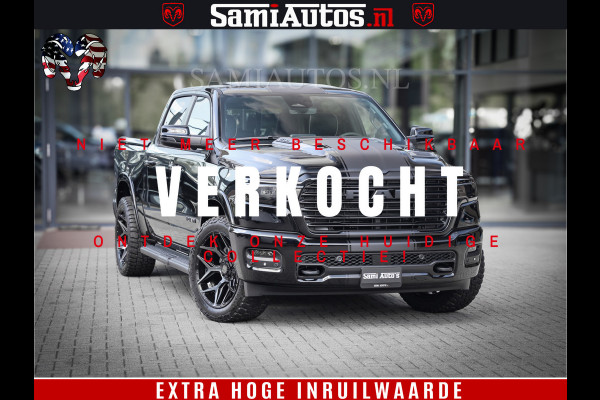 Dodge Ram 1500 Laramie Night | Face Lift | 420Pk 636 Nn | Extra Groot Scherm + Passagiers Scherm | Comfortabele Dubbele Cabine met Royale 5 Zitplaatsen | BPM vrij | Nu Leverbaar uit Voorraad | Voorraad Nr  2220 - 5039