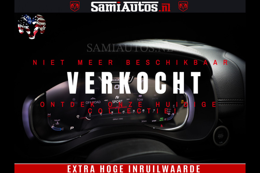 Dodge Ram 1500 Laramie Night | Face Lift | 420Pk 636 Nn | Extra Groot Scherm + Passagiers Scherm | Comfortabele Dubbele Cabine met Royale 5 Zitplaatsen | BPM vrij | Nu Leverbaar uit Voorraad | Voorraad Nr  2220 - 5039