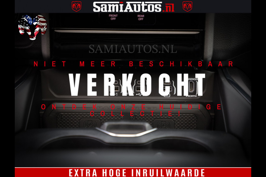 Dodge Ram 1500 Laramie Night | Face Lift | 420Pk 636 Nn | Extra Groot Scherm + Passagiers Scherm | Comfortabele Dubbele Cabine met Royale 5 Zitplaatsen | BPM vrij | Nu Leverbaar uit Voorraad | Voorraad Nr  2220 - 5039