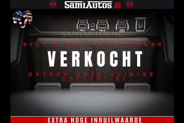 Dodge Ram 1500 Laramie Night | Face Lift | 420Pk 636 Nn | Extra Groot Scherm + Passagiers Scherm | Comfortabele Dubbele Cabine met Royale 5 Zitplaatsen | BPM vrij | Nu Leverbaar uit Voorraad | Voorraad Nr  2220 - 5039