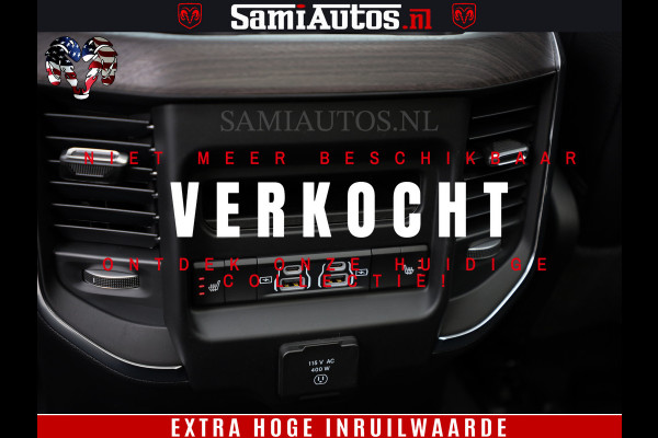 Dodge Ram 1500 Laramie Night | Face Lift | 420Pk 636 Nn | Extra Groot Scherm + Passagiers Scherm | Comfortabele Dubbele Cabine met Royale 5 Zitplaatsen | BPM vrij | Nu Leverbaar uit Voorraad | Voorraad Nr  2220 - 5039