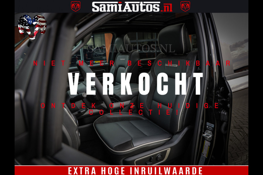 Dodge Ram 1500 Laramie Night | Face Lift | 420Pk 636 Nn | Extra Groot Scherm + Passagiers Scherm | Comfortabele Dubbele Cabine met Royale 5 Zitplaatsen | BPM vrij | Nu Leverbaar uit Voorraad | Voorraad Nr  2220 - 5039