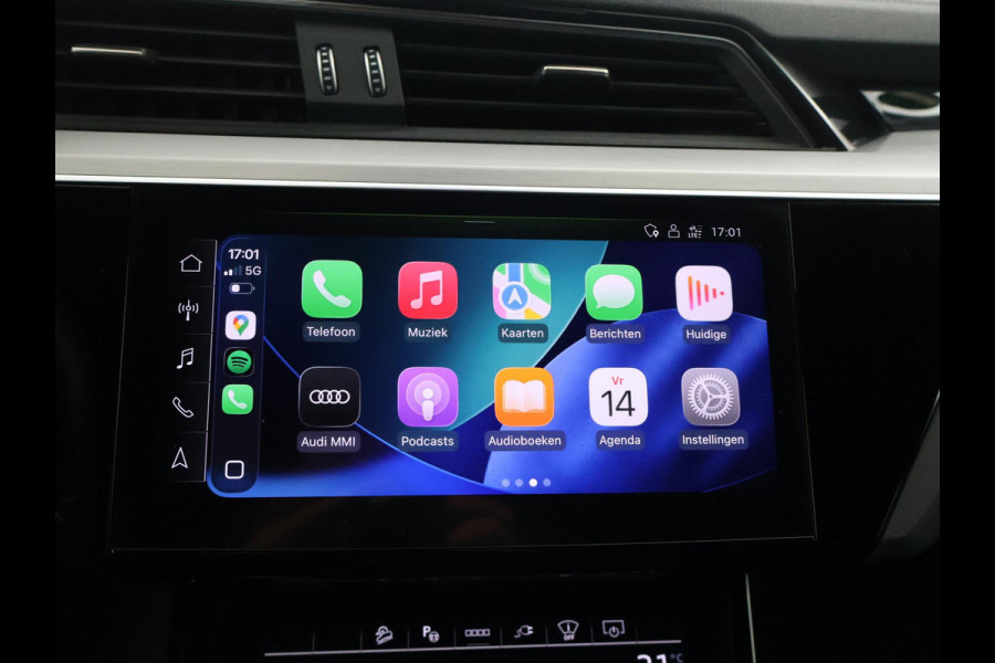 Audi Q8 e-tron 55 QUATTRO 115 kWh 408 PK S EDITION S-LINE + TREKHAAK 1800 KG | LUCHTVERING | HEAD-UP | LEDER SPORTINTERIEUR