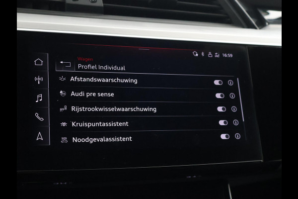 Audi Q8 e-tron 55 QUATTRO 115 kWh 408 PK S EDITION S-LINE + TREKHAAK 1800 KG | LUCHTVERING | HEAD-UP | LEDER SPORTINTERIEUR