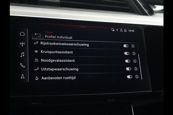 Audi Q8 e-tron 55 QUATTRO 115 kWh 408 PK S EDITION S-LINE + TREKHAAK 1800 KG | LUCHTVERING | HEAD-UP | LEDER SPORTINTERIEUR