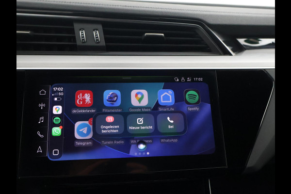 Audi Q8 e-tron 55 QUATTRO 115 kWh 408 PK S EDITION S-LINE + TREKHAAK 1800 KG | LUCHTVERING | HEAD-UP | LEDER SPORTINTERIEUR